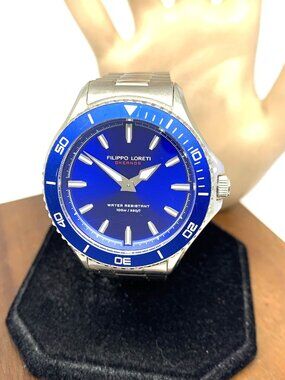 Filippo Loreti Men's Watch Okeanos Quartz Blue Stainless Steel 42mm